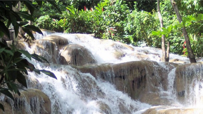 Dunn’s River Falls in Jamaica