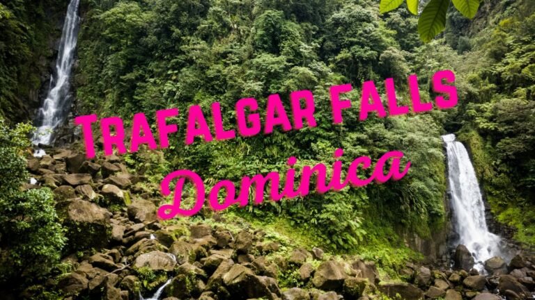 Trafalgar Falls, Dominica Waterfall Tourism Attraction